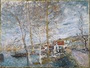 Alfred Sisley Inondation a Moret painting